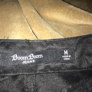 Boom Boom Jeans suede button up skirt